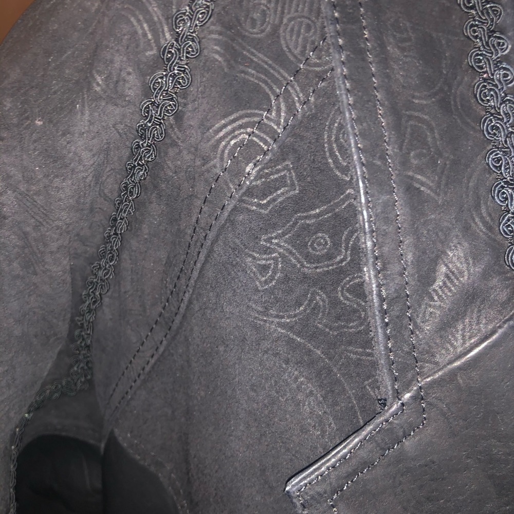 LNR genuine leather trench coat - Picture 10 of 16